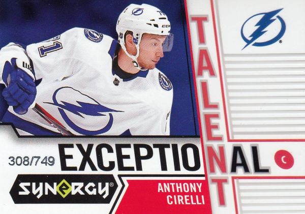 insert RC karta ANTHONY CIRELLI 18-19 Synergy Exceptional Talent /749