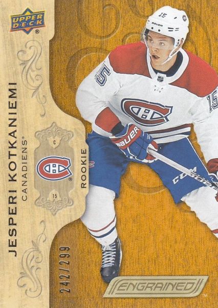 insert RC karta JESPERI KOTKANIEMI 18-19 Engrained Rookie /299