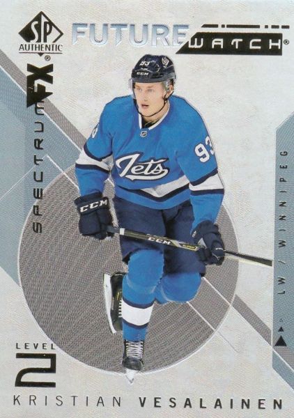 insert RC karta KRISTIAN VESALAINEN 18-19 SP Authentic Future Watch Spectrum FX