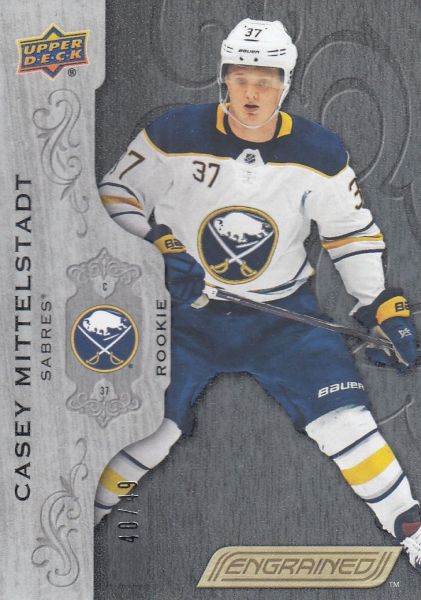 insert RC karta CASEY MITTELSTADT 18-19 Engrained Rookie Black /49