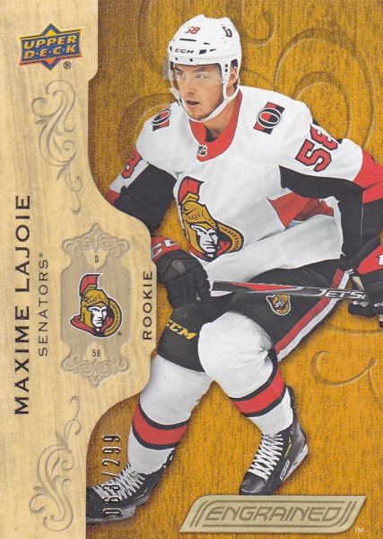 insert RC karta MAXIME LAJOIE 18-19 Engrained Rookie /299