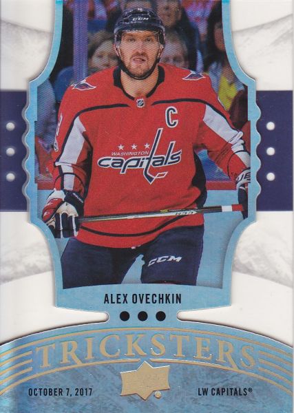 insert karta ALEX OVECHKIN 18-19 UD Ser. 2 Tricksters číslo T-9