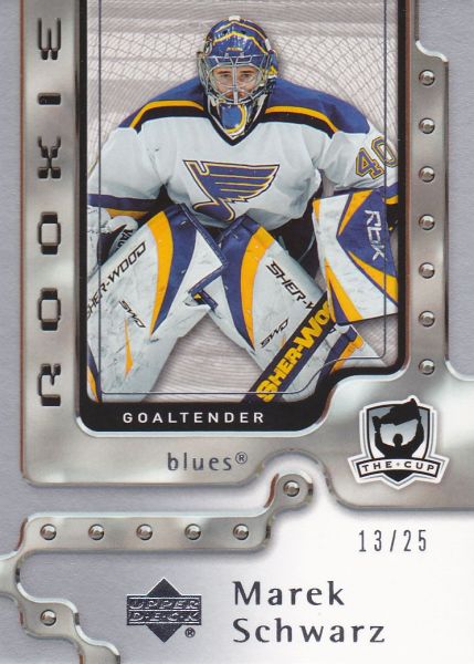 insert RC karta MAREK SCHWARZ 06-07 UD The Cup Rookie Platinum /25