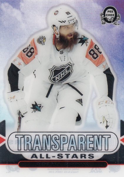 insert karta BRENT BURNS 18-19 OPC Coast to Coast Transparent All-Star číslo CCA-27