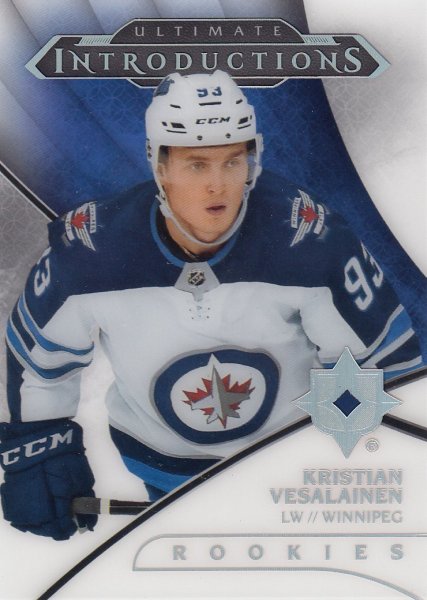 insert RC karta KRISTIAN VESALAINEN 18-19 UD Ultimate Introductions Rookies 