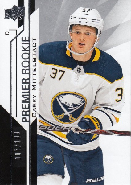 insert RC karta CASEY MITTELSTADT 18-19 UD Premier Rookie /199