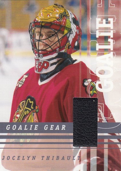 pad karta JOCELYN THIBAULT 01-02 BTP Goalie Gear /70