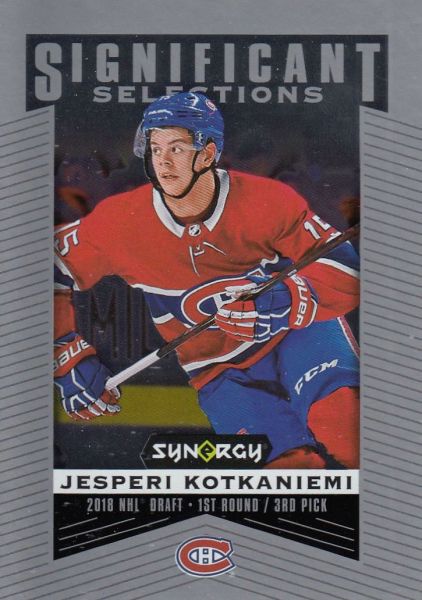 insert RC karta JESPERI KOTKANIEMI 18-19 Synergy Significant Selections