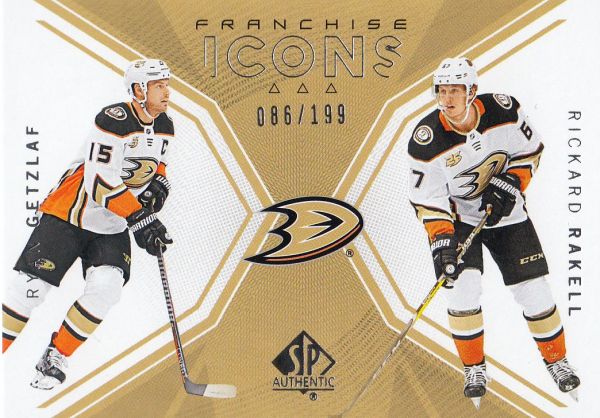 insert karta GETZLAF/RAKELL 18-19 SP Authentic Franchise Icons /199