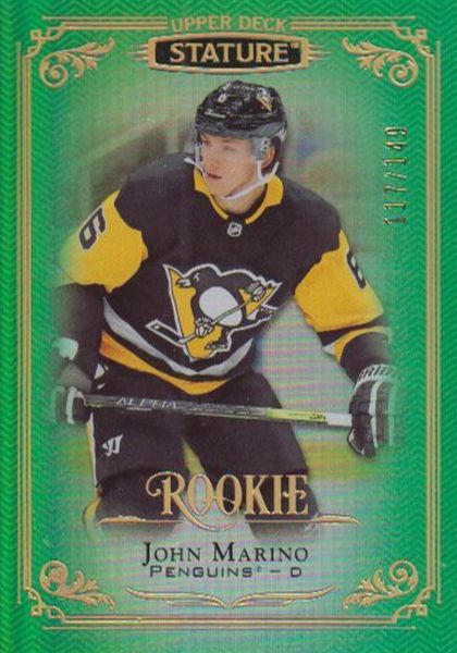 insert RC karta JOHN MARINO 19-20 Stature Rookie Green /149