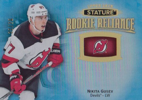 insert RC karta NIKITA GUSEV 19-20 Stature Rookie Reliance Blue /20