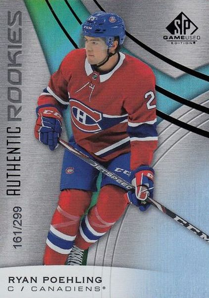 insert RC karta RYAN POEHLING 19-20 SPGU Authentic Rookies Rainbow /299