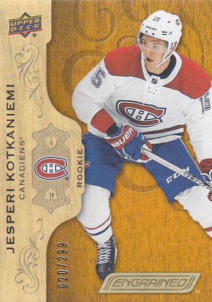 insert RC karta JESPERI KOTKANIEMI 18-19 Engrained Rookie /299