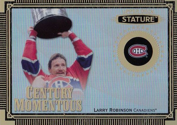 insert karta LARRY ROBINSON 19-20 Stature Century Momentous číslo CM-12