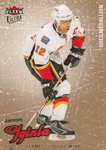 paralel karta JAROME IGINLA 08-09 Fleer Ultra Gold Medallion číslo 110