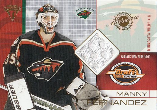 jersey karta MANNY FERNANDEZ 01-02 Titanium Draft Edition číslo 44