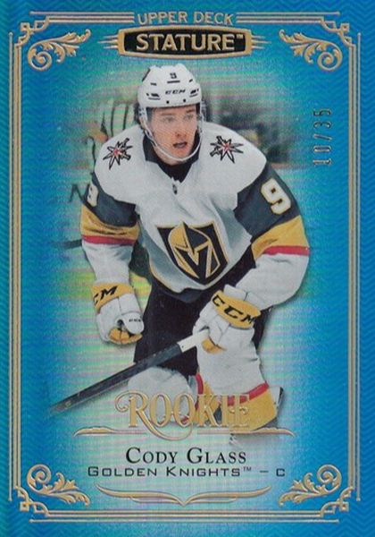 insert RC karta CODY GLASS 19-20 Stature Rookie Blue /35