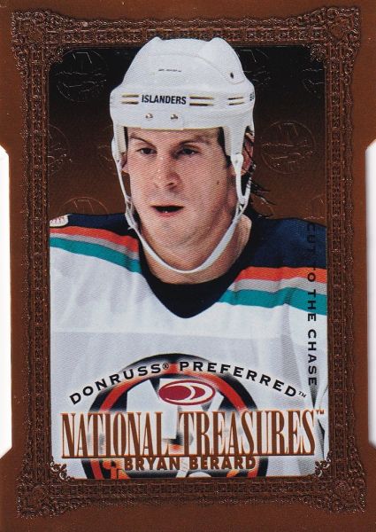 insert karta BRYAN BERARD 97-98 Donruss Preferred National Treasures