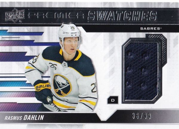 jersey karta RASMUS DAHLIN 19-20 UD Premier Swatches číslo PS-RD