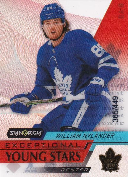 insert karta WILLIAM NYLANDER 20-21 Synergy Exceptional Young Stars Gold /449