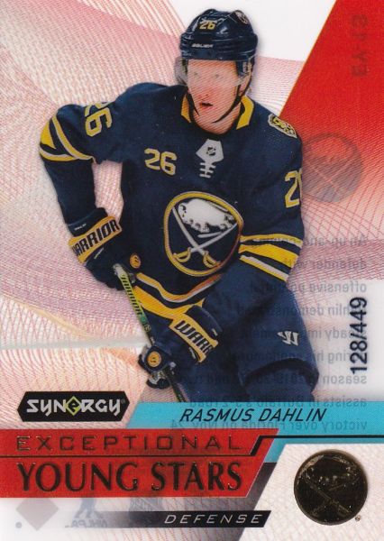 insert karta RASMUS DAHLIN 20-21 Synergy Exceptional Young Stars Gold /449