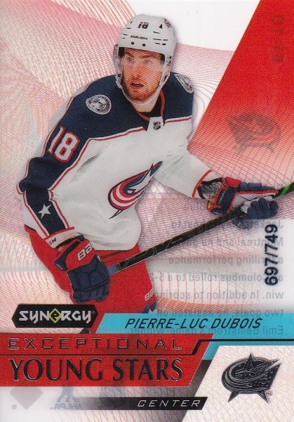 insert karta PIERRE-LUC DUBOIS 20-21 Synergy Exceptional Young Stars /749