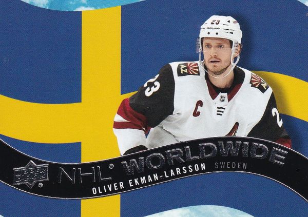 insert karta OLIVER EKMAN-LARSSON 20-21 UD Ser. 1 NHL Worldwide číslo WW-19