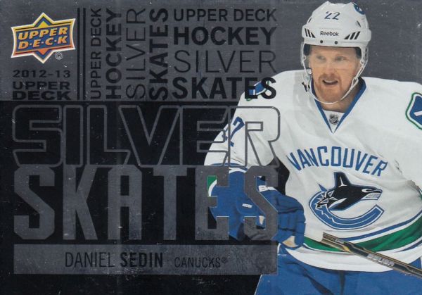 insert karta DANIEL SEDIN 12-13 UD Ser. 1 Silver Skates číslo SS29