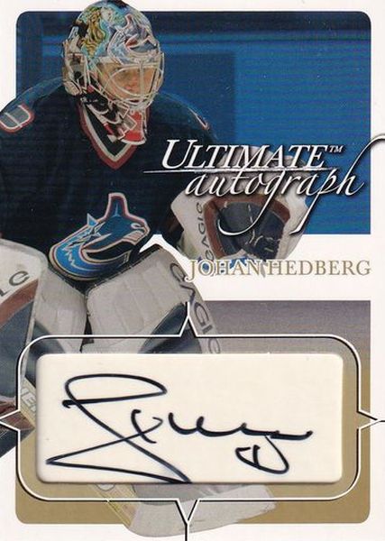 AUTO karta JOHAN HEDBERG 03-04 BAP Ultimate Autograph Gold /35