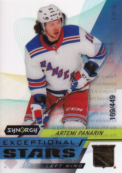 insert karta ARTEMI PANARIN 20-21 Synergy Exceptional Stars Gold /449