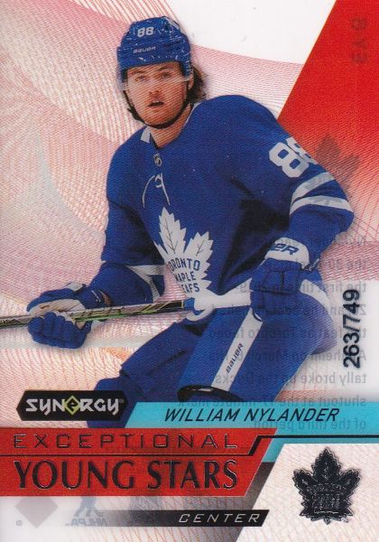 insert karta WILLIAM NYLANDER 20-21 Synergy Exceptional Young Stars /749