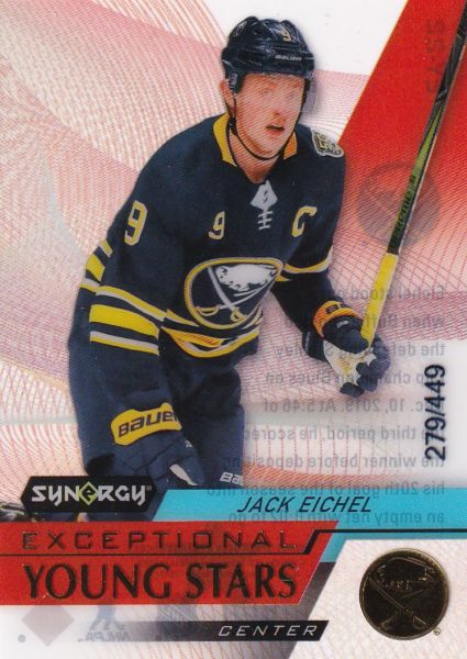insert karta JACK EICHEL 20-21 Synergy Exceptional Young Stars Gold /449