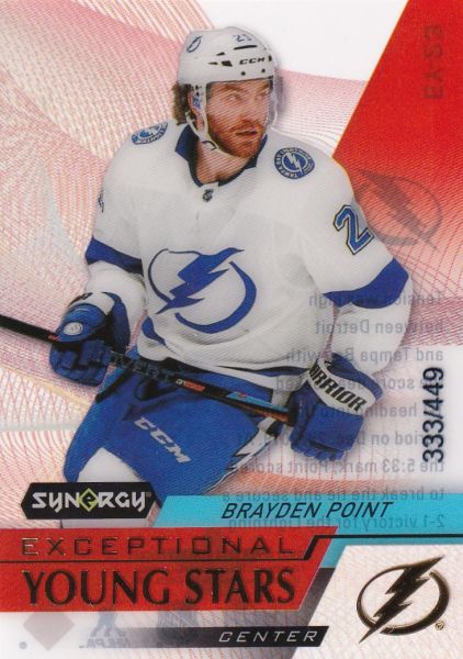 insert karta BRAYDEN POINT 20-21 Synergy Exceptional Young Stars Gold /449
