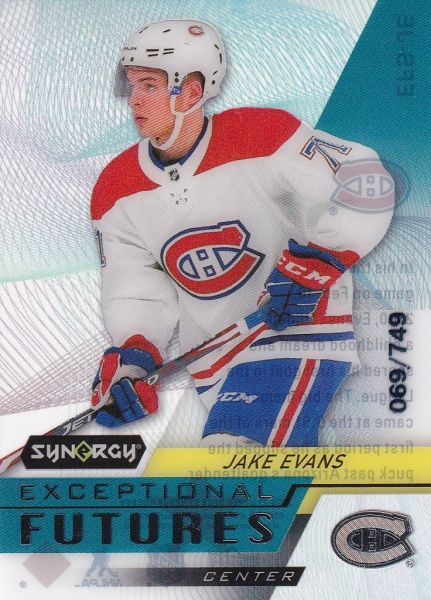 insert RC karta JAKE EVANS 20-21 Synergy Exceptional Futures /749