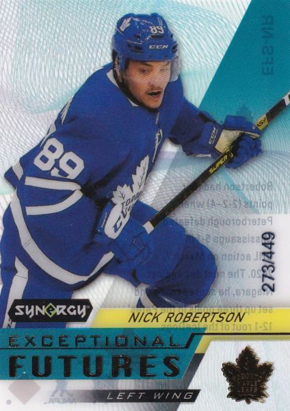 insert RC karta NICK ROBERTSON 20-21 Synergy Exceptional Futures Gold /449