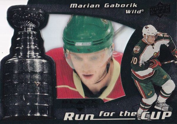 insert karta MARIAN GÁBORÍK 08-09 Black Diamond Run for the Cup /100