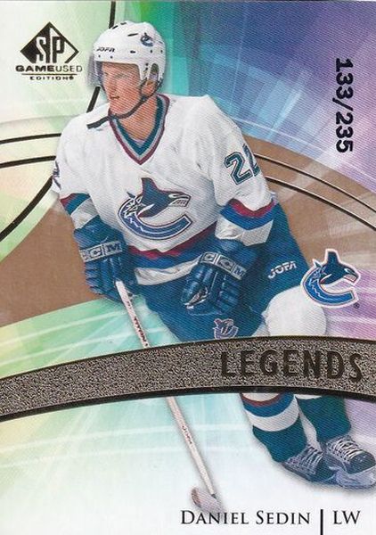 insert karta DANIEL SEDIN 20-21 SPGU Legends Golden Burst /235