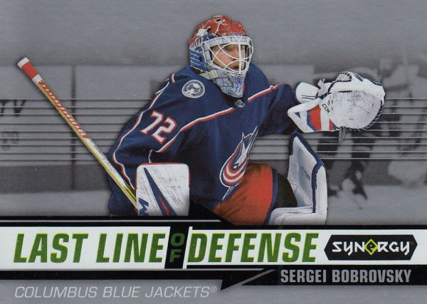 insert karta SERGEI BOBROVSKY 18-19 Synergy Last Line of Defense číslo LD-9