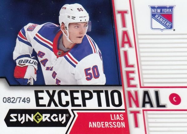 insert RC karta LIAS ANDERSSON 18-19 Synergy Exceptional Talent /749