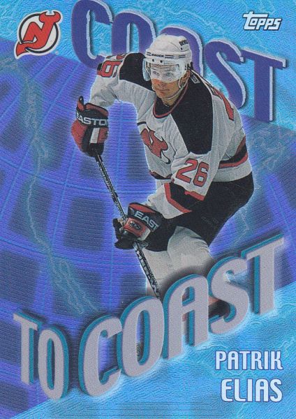 insert karta PATRIK ELIÁŠ 02-03 Topps Coast To Coast číslo CC10