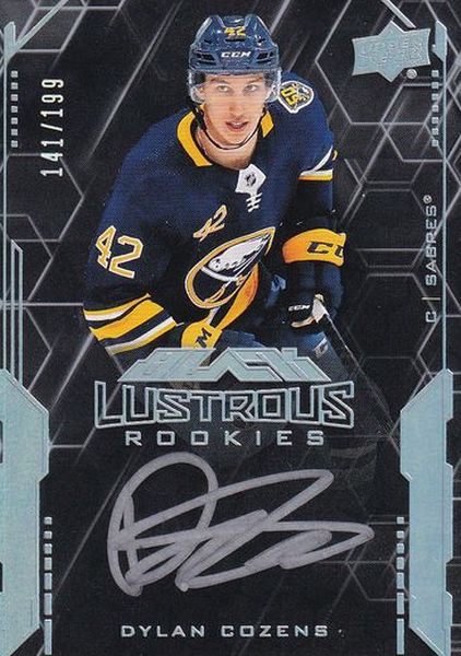 AUTO RC karta DYLAN COZENS 20-21 SPx UD Black Lustrous Rookies Signatures /299