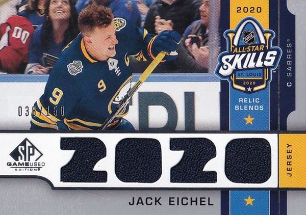 jersey karta JACK EICHEL 20-21 SPGU All-Star Skills Relic Blends /150
