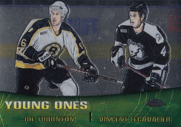 insert karta THORNTON/LECAVALIER 01-02 Topps Chrome Combos Young Ones