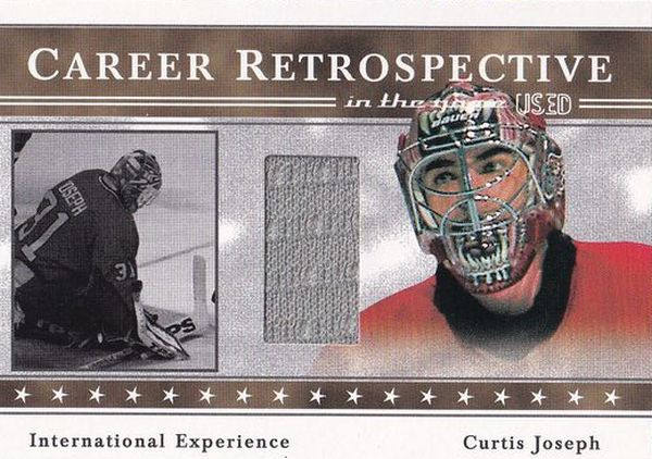 jersey karta CURTIS JOSEPH 03-04 ITG Used Career Retrospective /50