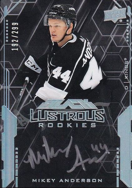 AUTO RC karta MIKEY ANDERSON 20-21 UD Black Lustrous Rookies /299