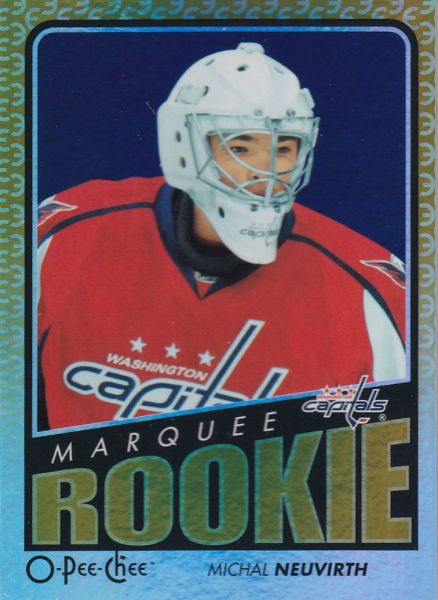 insert RC karta MICHAL NEUVIRTH 09-10 OPC Marquee Rookie Rainbow číslo 519