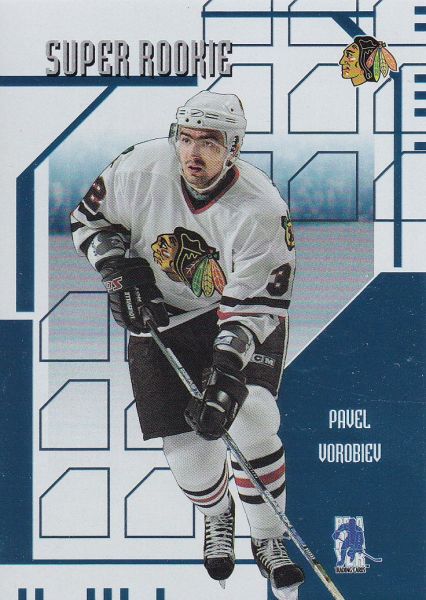 insert RC karta PAVEL VOROBIEV 03-04 BAP Memorabilia Super Rookie číslo SR-18