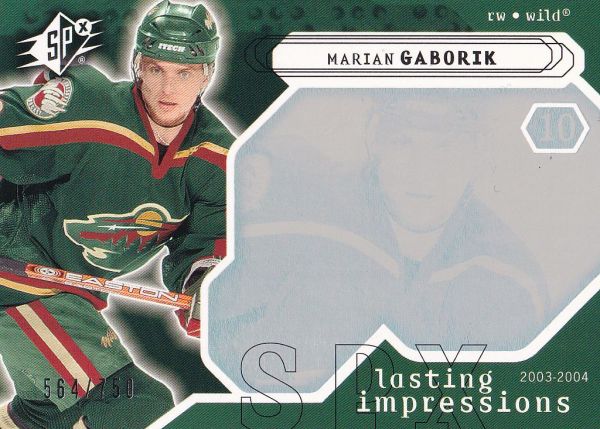 insert karta MARIAN GÁBORÍK 03-04 SPx Lasting Impressions /750