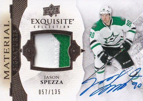 AUTO patch karta JASON SPEZZA 15-16 Exquisite Material Signatures /135