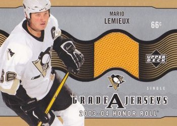 jersey karta MARIO LEMIEUX 03-04 Honor Roll, Grade A Jerseys číslo GA-ML
